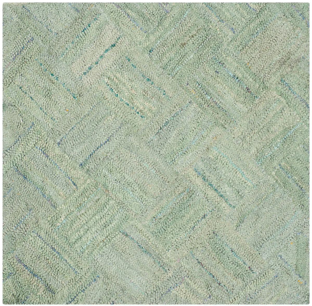 Safavieh Nantucket 4'-0" x 4'-0" Rug in Green / Multi