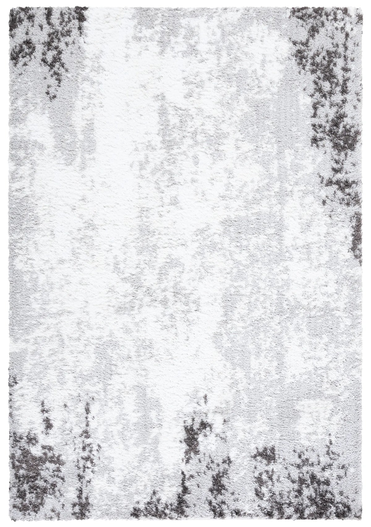 Safavieh Berber Shag 4'-5" x 6'-5" Rug in Light Grey / Dark Grey