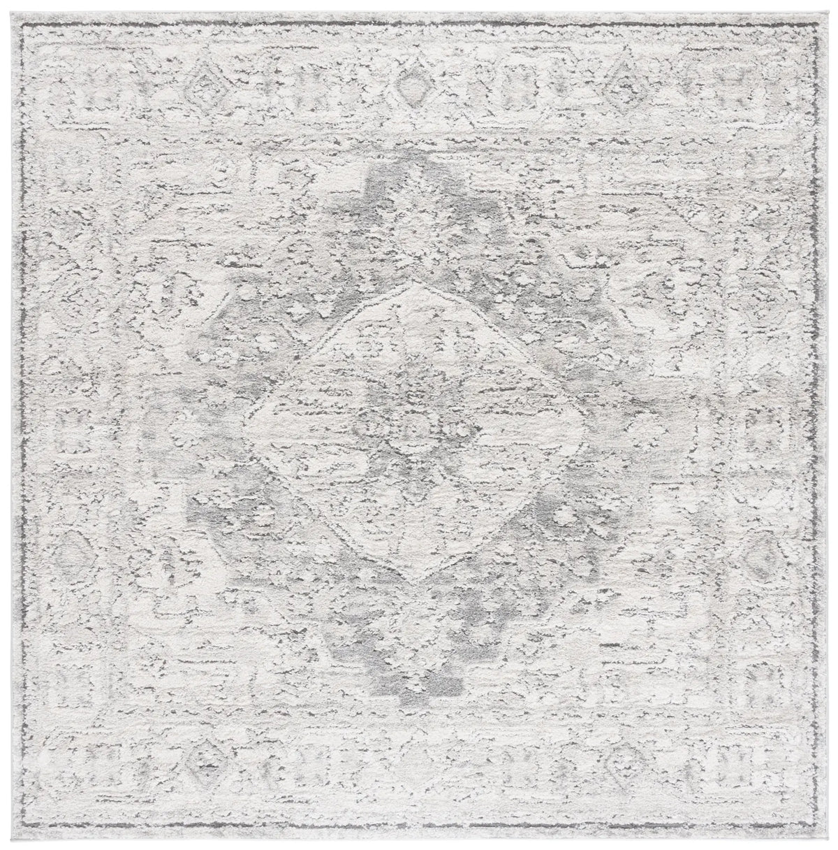 Safavieh Luna 6'-7" x 6'-7" Rug in Grey / Ivory