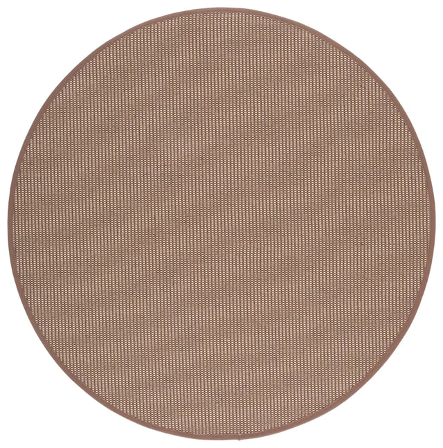 Safavieh Napa Performance Sisal 6'-0" x 6'-0" Rug in Marble / Brown