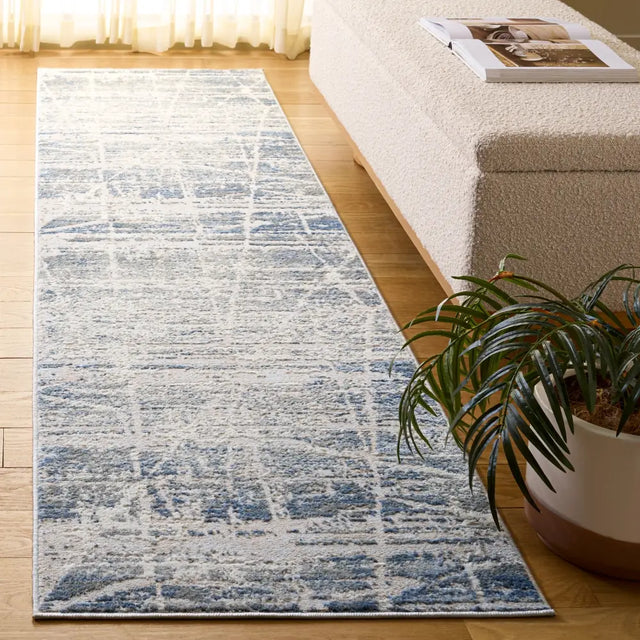 Safavieh Palma 2'-2" x 9'-0" Rug in Grey / Teal