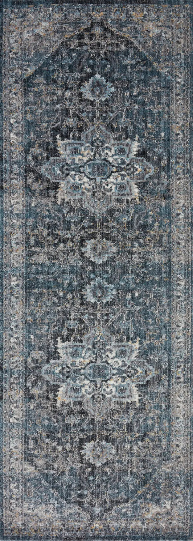 Loloi Samra Sam-01 Denim/Grey Rugs - runner flat