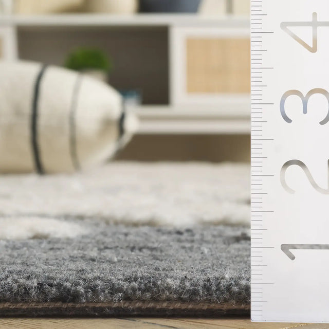 Safavieh Casablanca 4'-0" x 6'-0" Rug in Dark Grey / Ivory