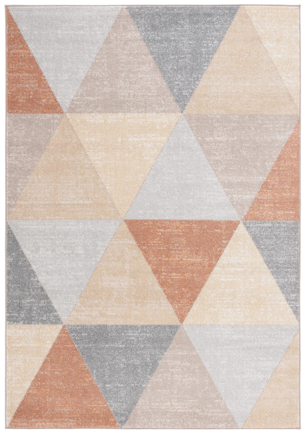 Safavieh Phoenix 500 4'-5" x 6'-5" Rug in Grey / Rust