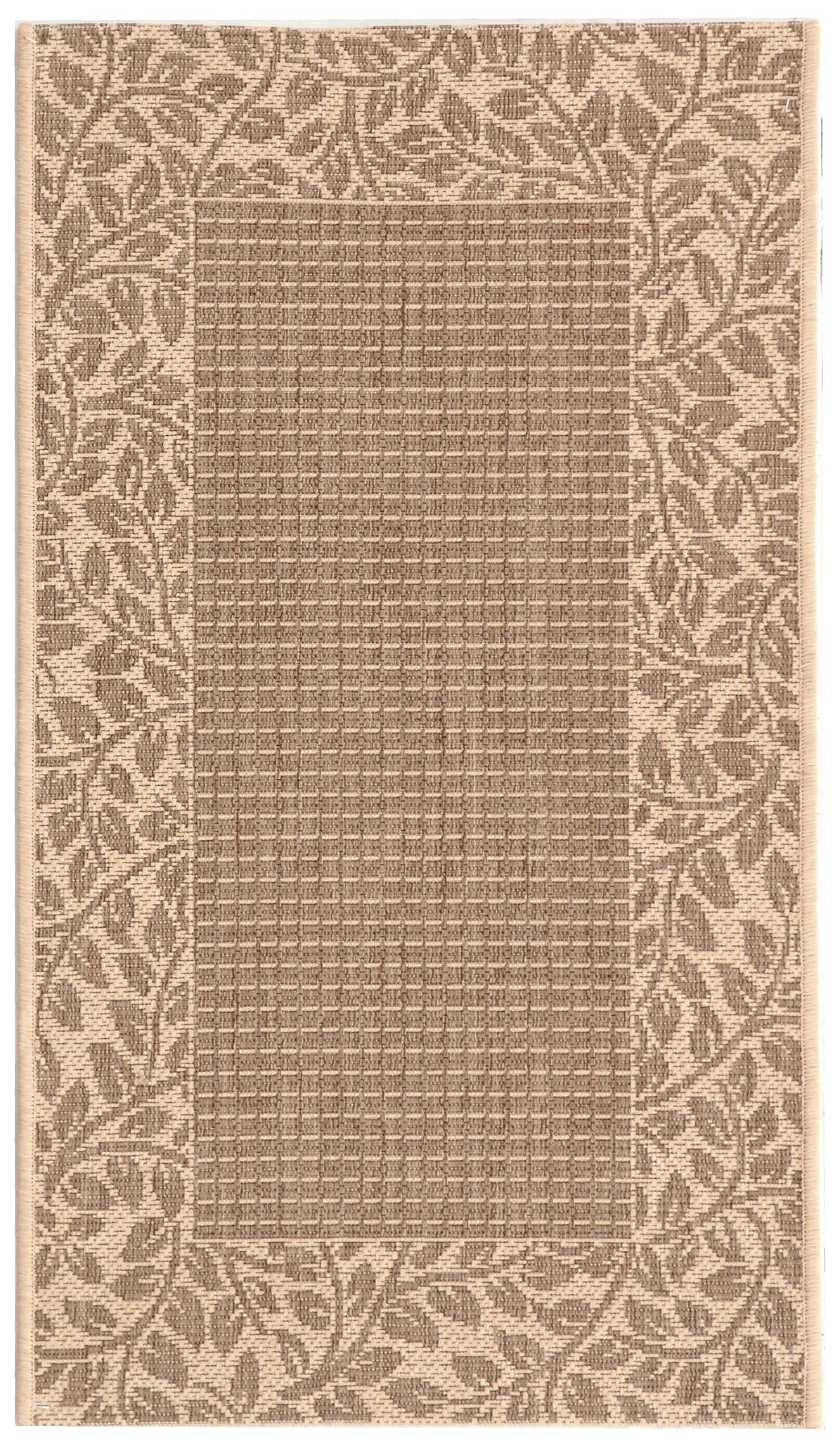 Safavieh Courtyard 2'-0" x 3'-7" Rug in Brown / Natural