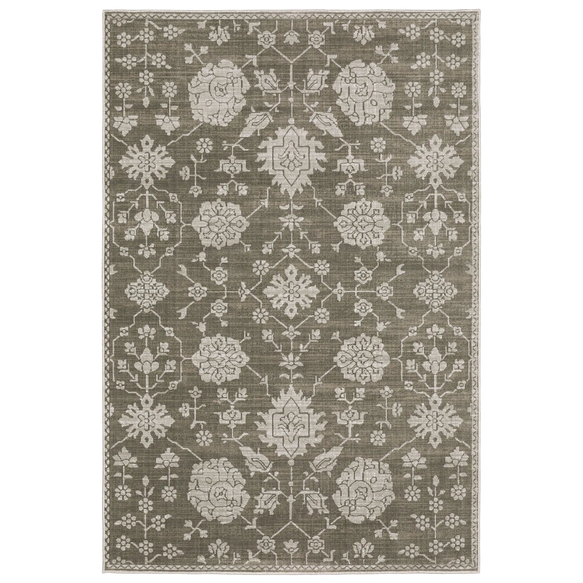 Oriental Weavers Sphinx Intrigue Int01 Grey/ Grey Rug - main flat