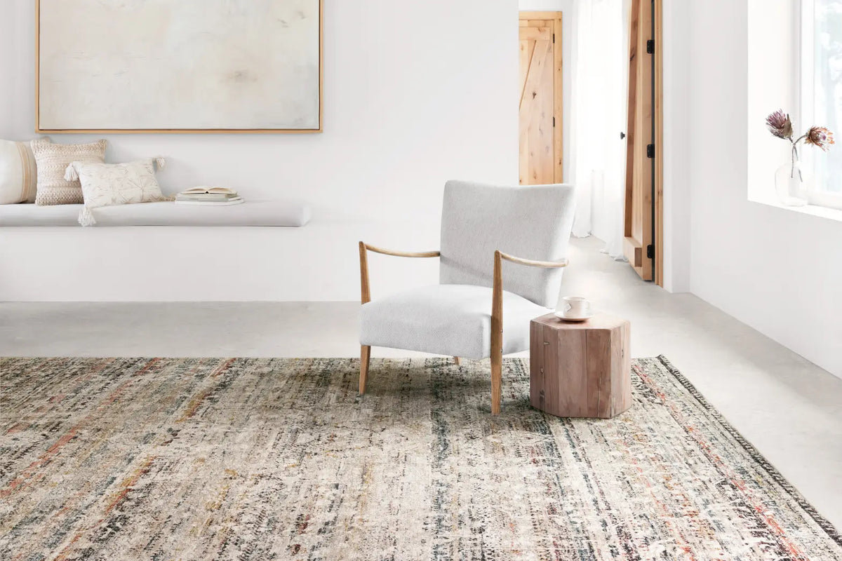 Loloi Theia The-03 Taupe/Multi Rug - room scene 1 horizontal