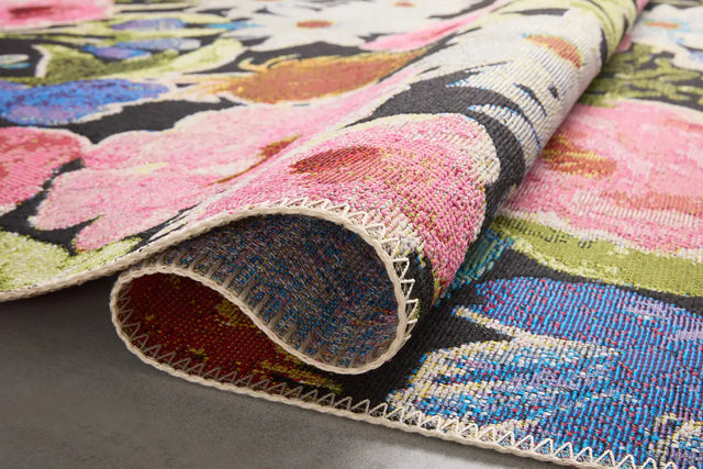 Loloi Botanical Bot-01 Black/Multi Rug - pile height
