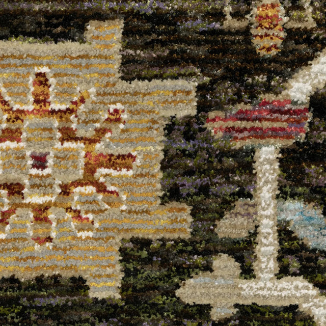 Oriental Weavers Sphinx Andorra 2396B Brown/ Multi Rug - room scene 2