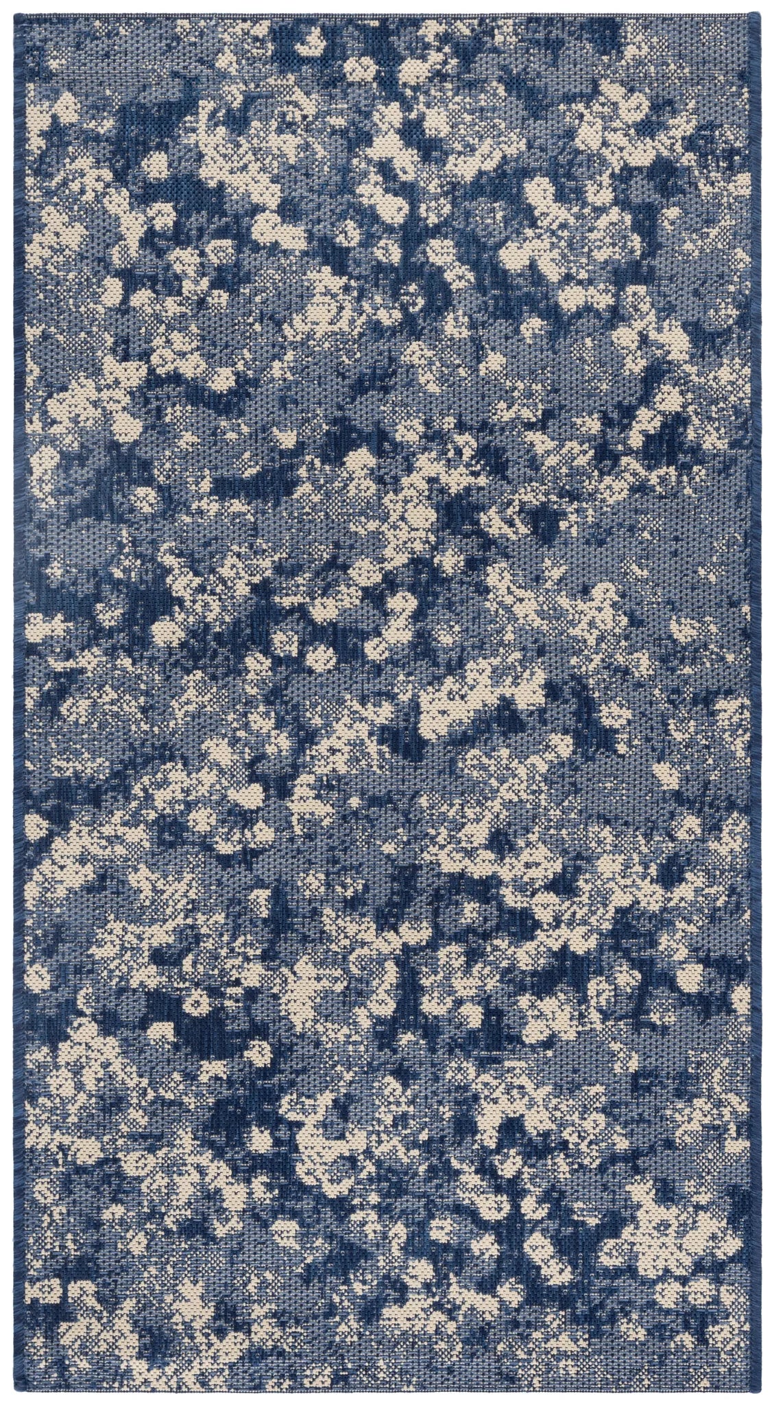 Safavieh Courtyard 2'-7" x 5'-0" Rug in Navy / Beige