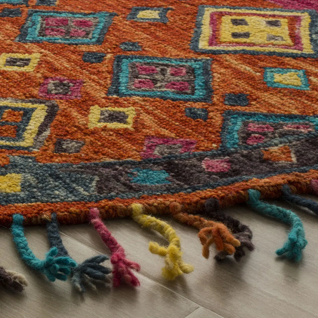 Safavieh Aspen 10'-0" x 10'-0" Rug in Orange / Fuchsia