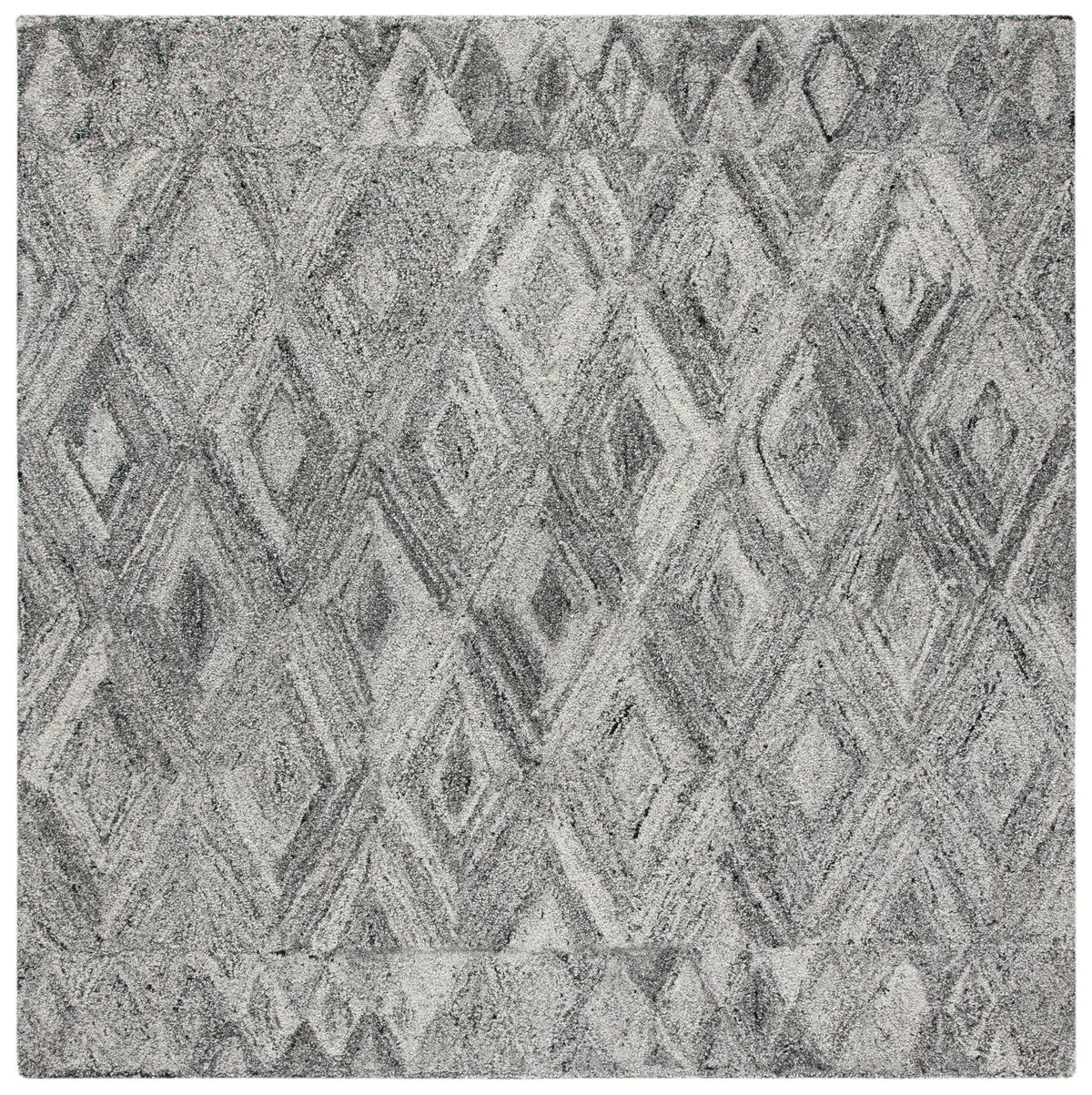 Safavieh Abstract 6'-0" x 6'-0" Rug in Grey / Black