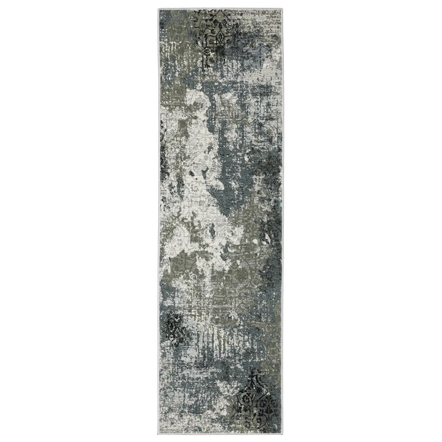 Oriental Weavers Gemini 001X2 Beige/ Blue Rug - runner