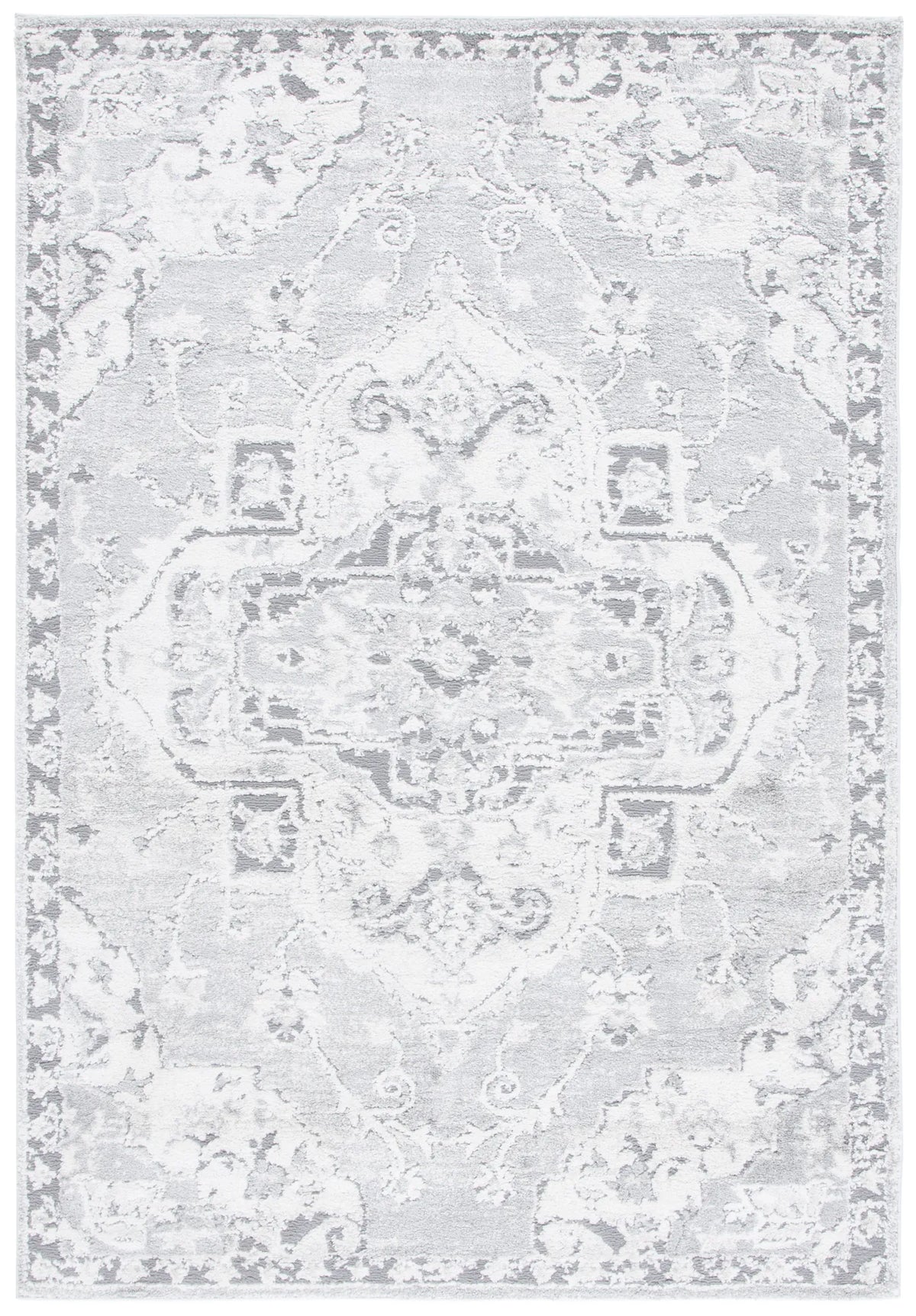 Safavieh Luna 4'-5" x 6'-5" Rug in Grey / Ivory