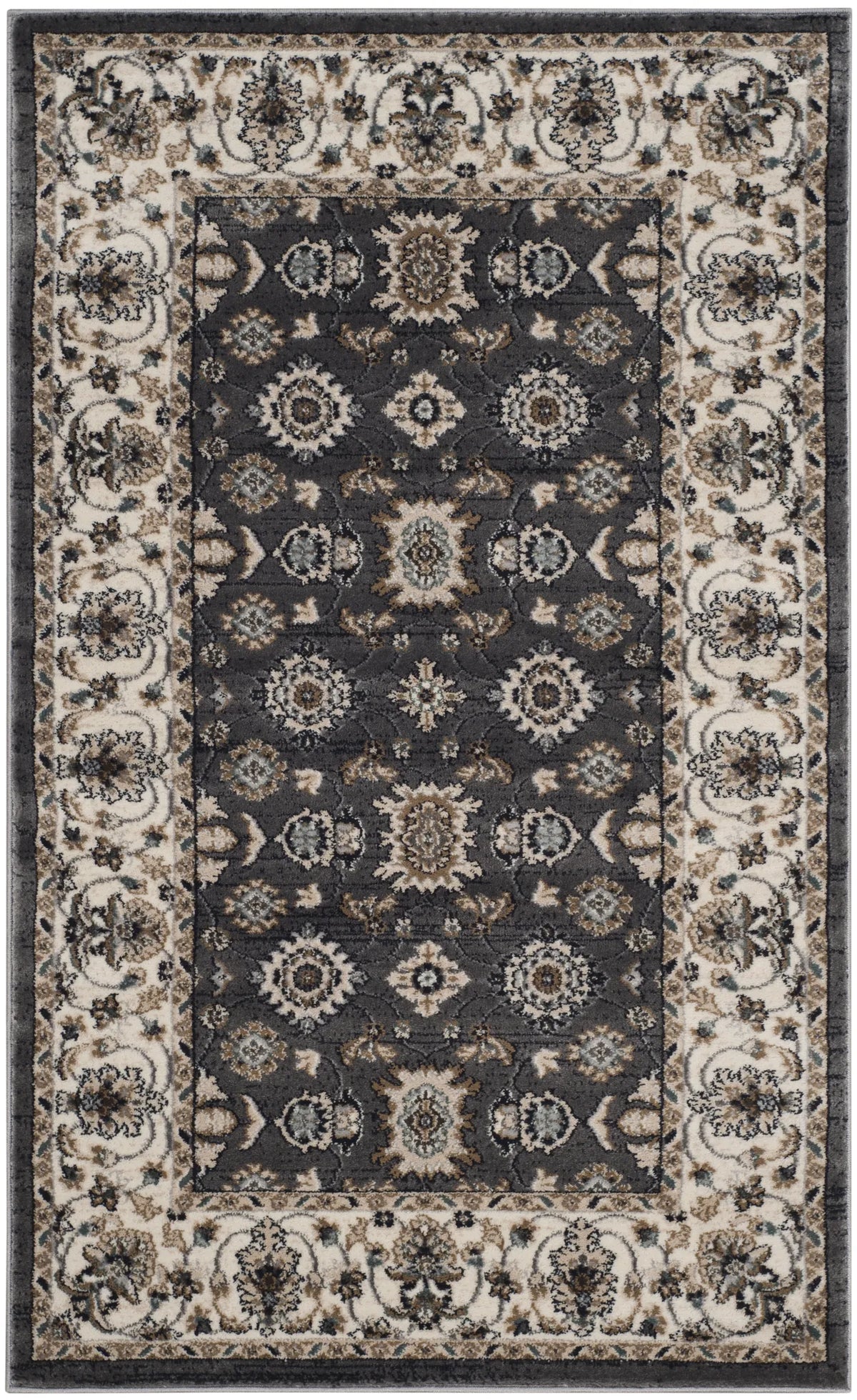 Safavieh Lyndhurst 3'-3" x 5'-3" Rug in Grey / Cream