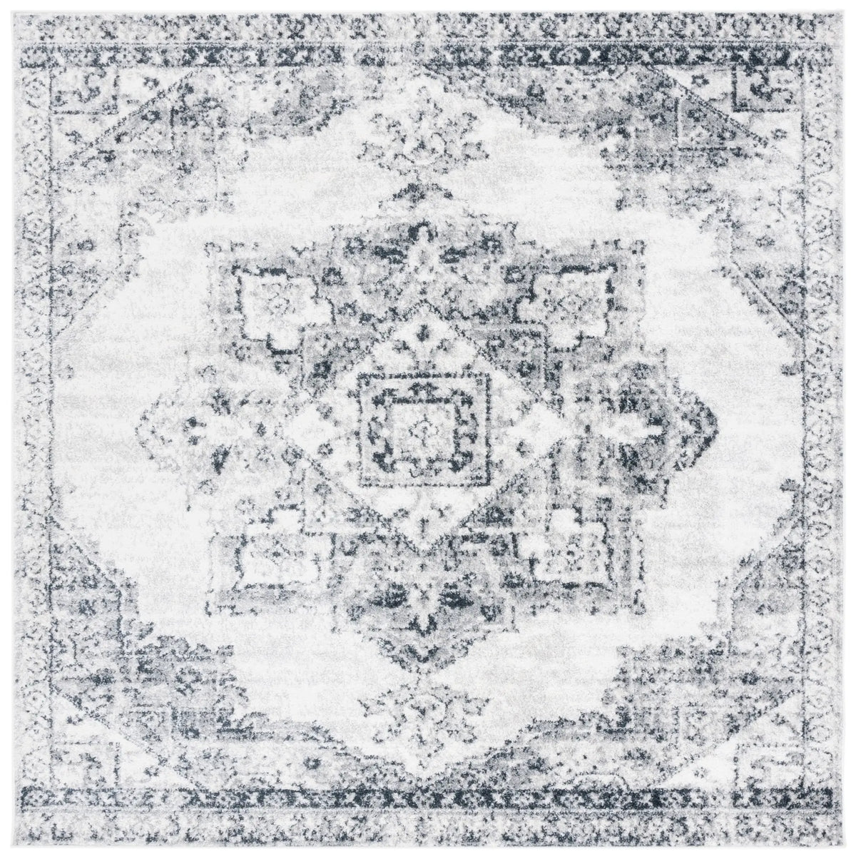 Safavieh Layla 6'-7" x 6'-7" Rug in Ivory Grey / Charcoal