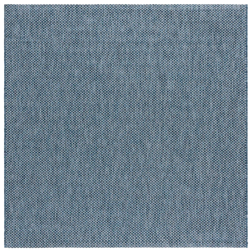 Safavieh Courtyard 6'-7" x 6'-7" Rug in Navy / Grey