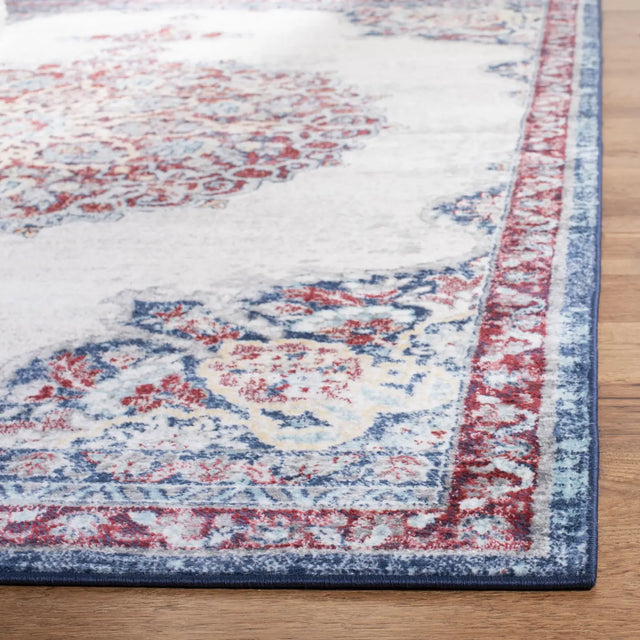 Safavieh Brentwood 4'-0" x 6'-0" Rug in Ivory / Red
