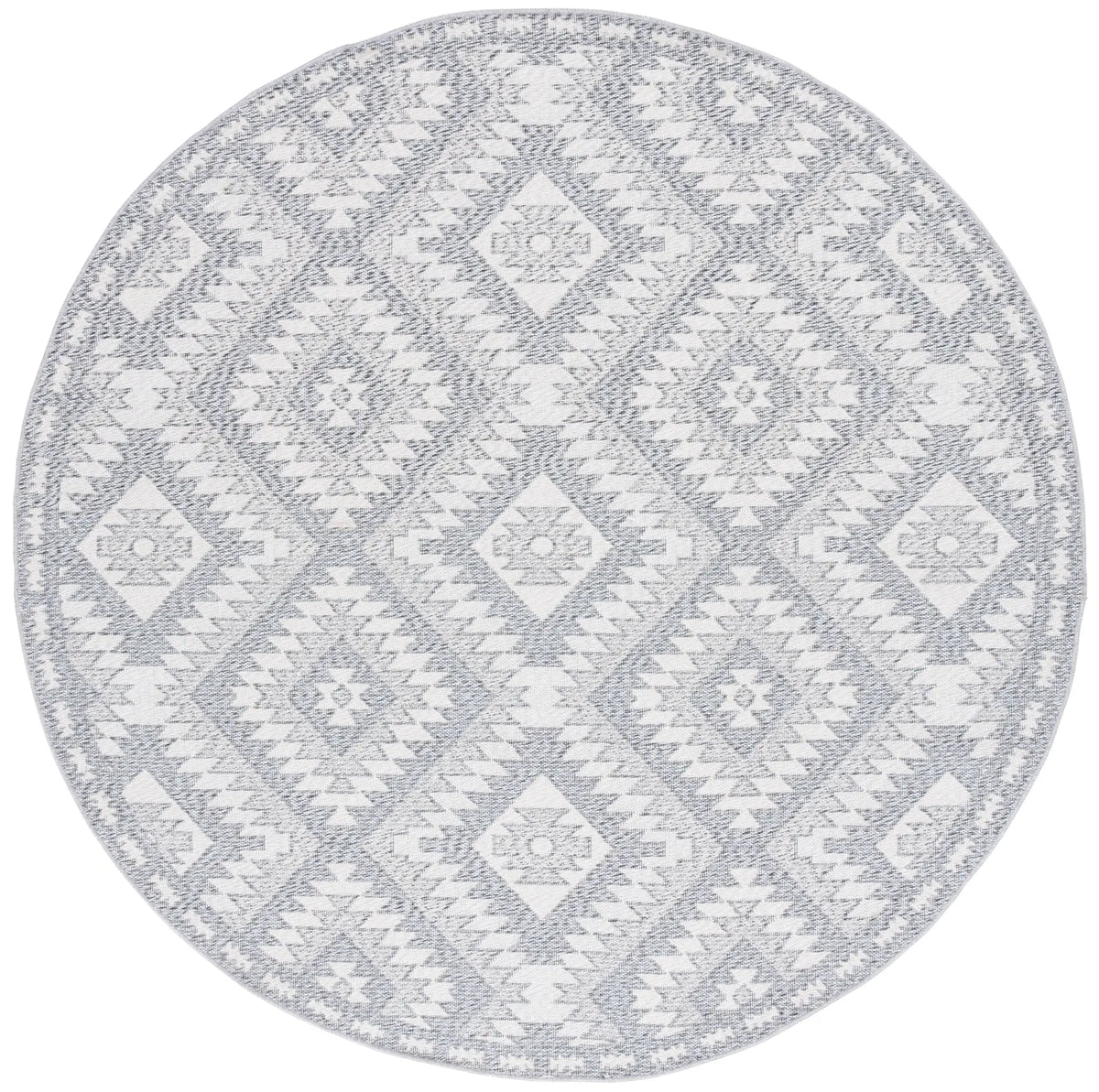 Safavieh Prairie 300 6'-7" x 6'-7" Rug in Grey / Ivory