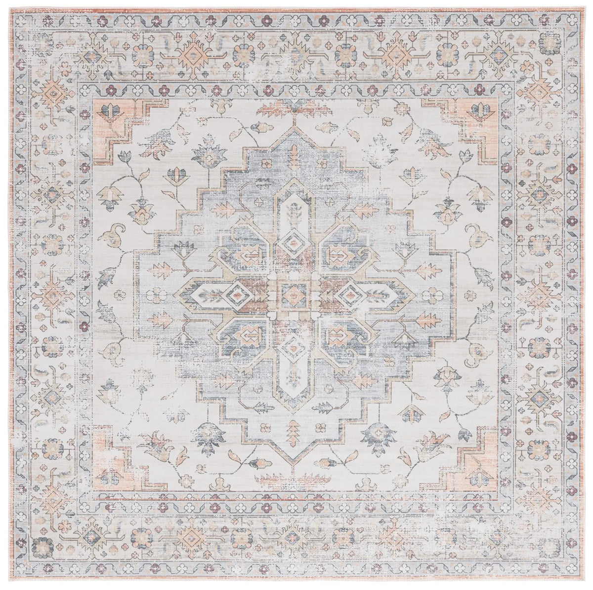 Safavieh Arizona 6'-0" x 6'-0" Rug in Sage / Light Rust