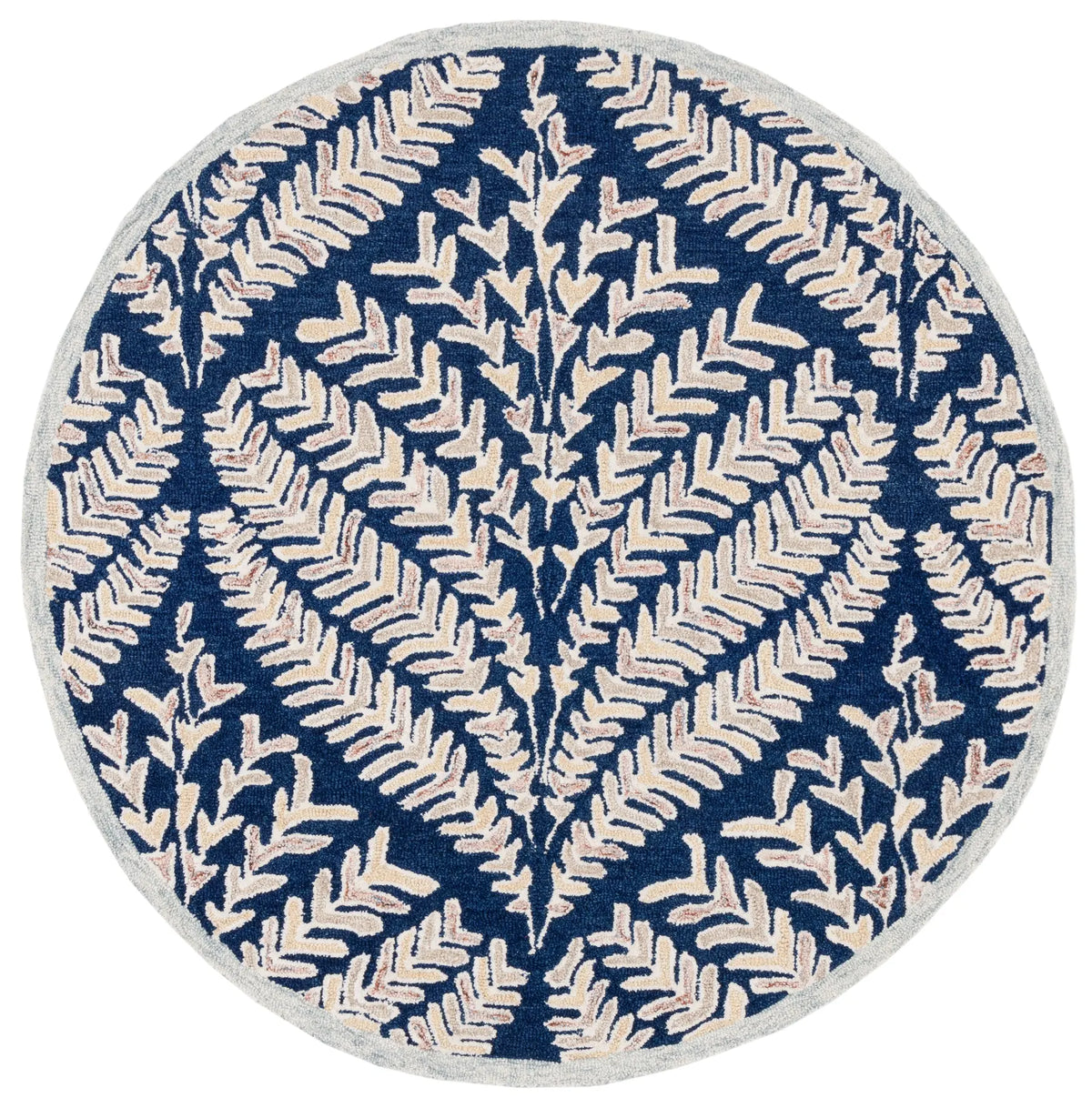 Safavieh Capri 5'-0" x 5'-0" Rug in Navy / Ivory