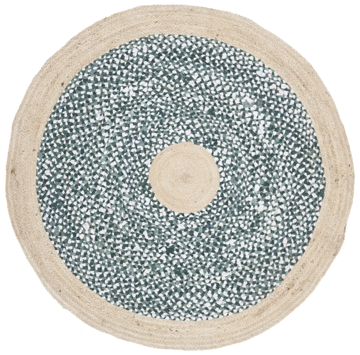 Safavieh Cape Cod 4'-0" x 4'-0" Rug in Light Blue / Natural