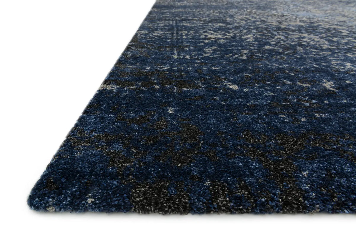 Loloi Viera VR-07 Grey / Navy Rugs - rug corner
