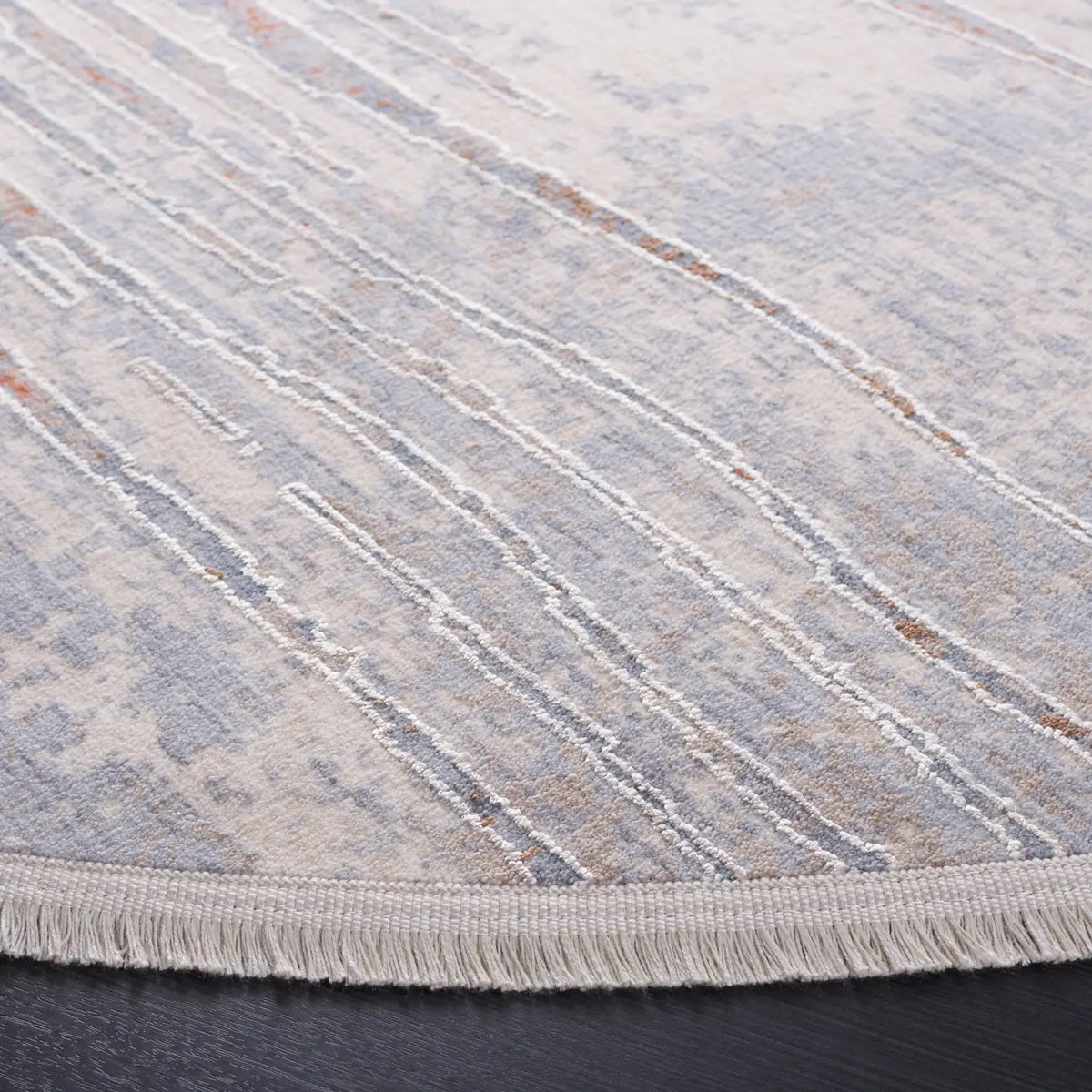 Safavieh Marmara 6'-7" x 6'-7" Rug in Beige / Blue Rust