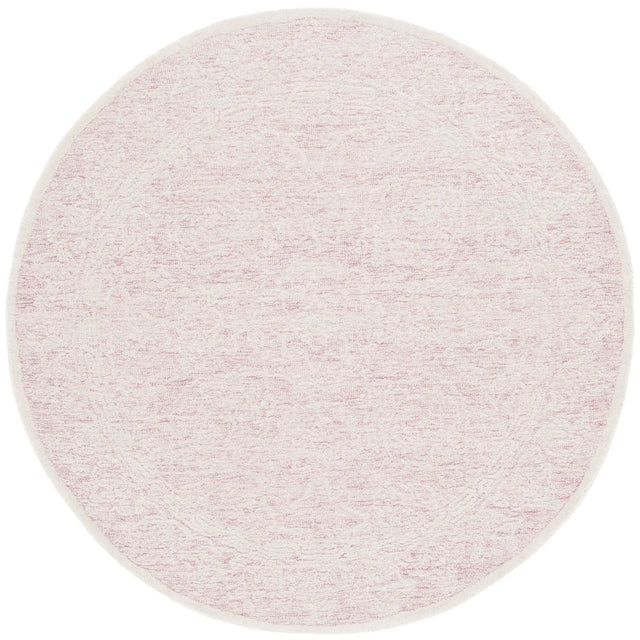 Safavieh Ebony 6'-0" x 6'-0" Rug in Pink / Ivory