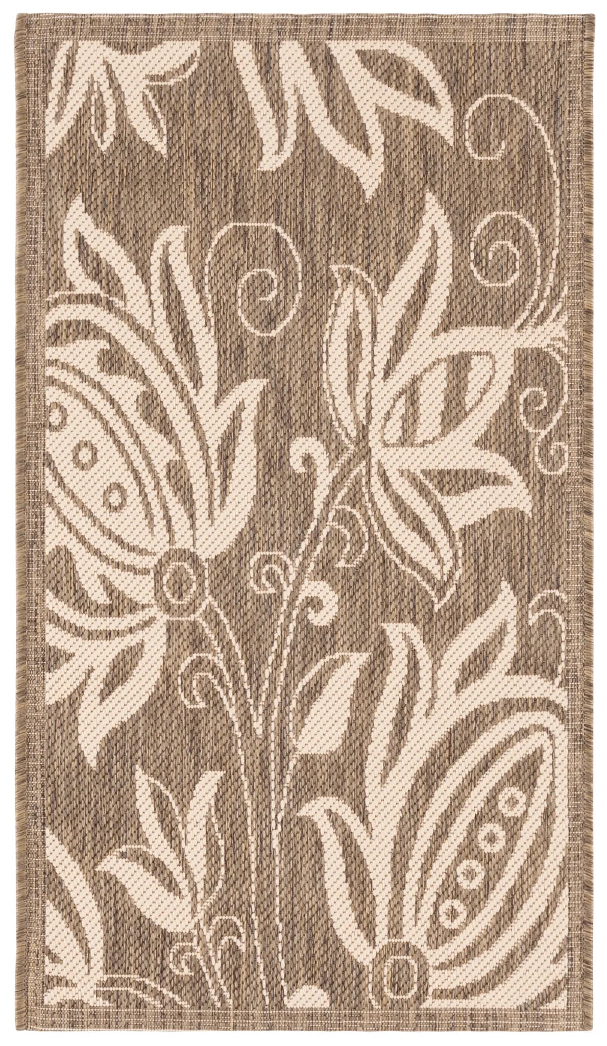 Safavieh Courtyard 2'-0" x 3'-7" Rug in Brown / Natural