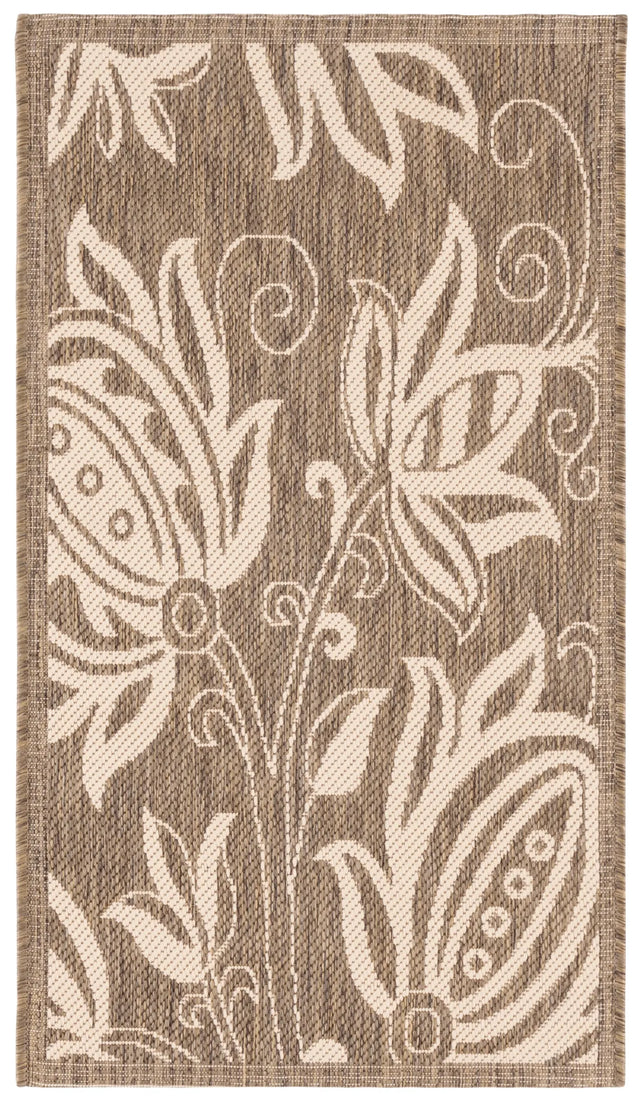Safavieh Courtyard 2'-0" x 3'-7" Rug in Brown / Natural