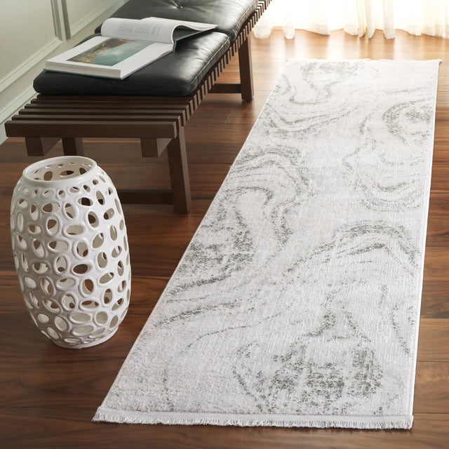 Safavieh Whisper 2'-2" x 8'-0" Rug in Green / Ivory