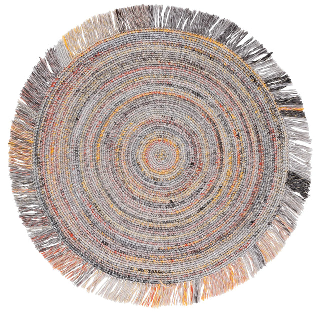 Safavieh Renewal 5'-0" x 5'-0" Rug in Orange / Grey