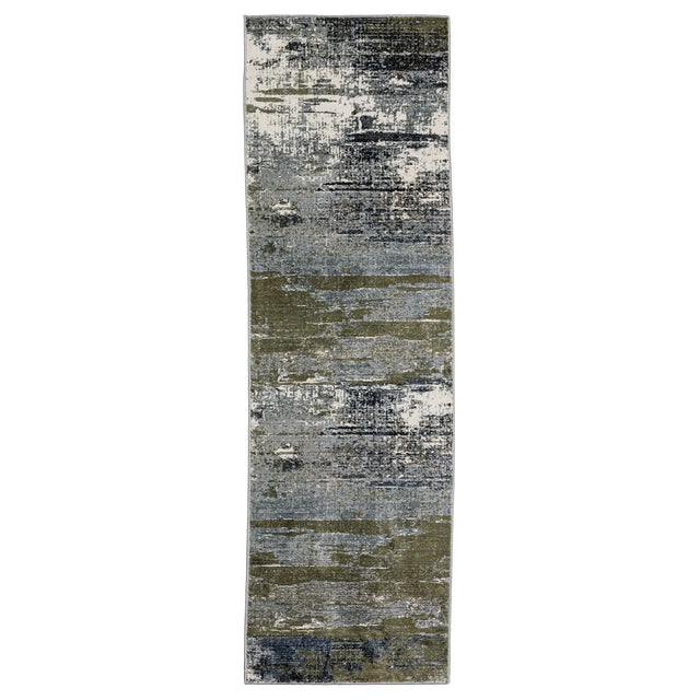 Oriental Weavers Caravan 8020L Blue/ Green Rug - runner
