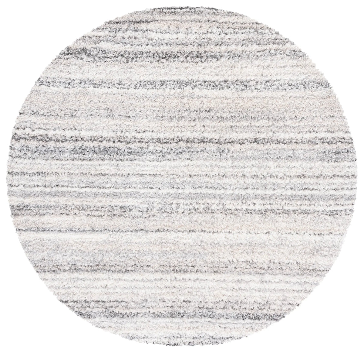 Safavieh Berber Shag 6'-7" x 6'-7" Rug in Grey / Ivory
