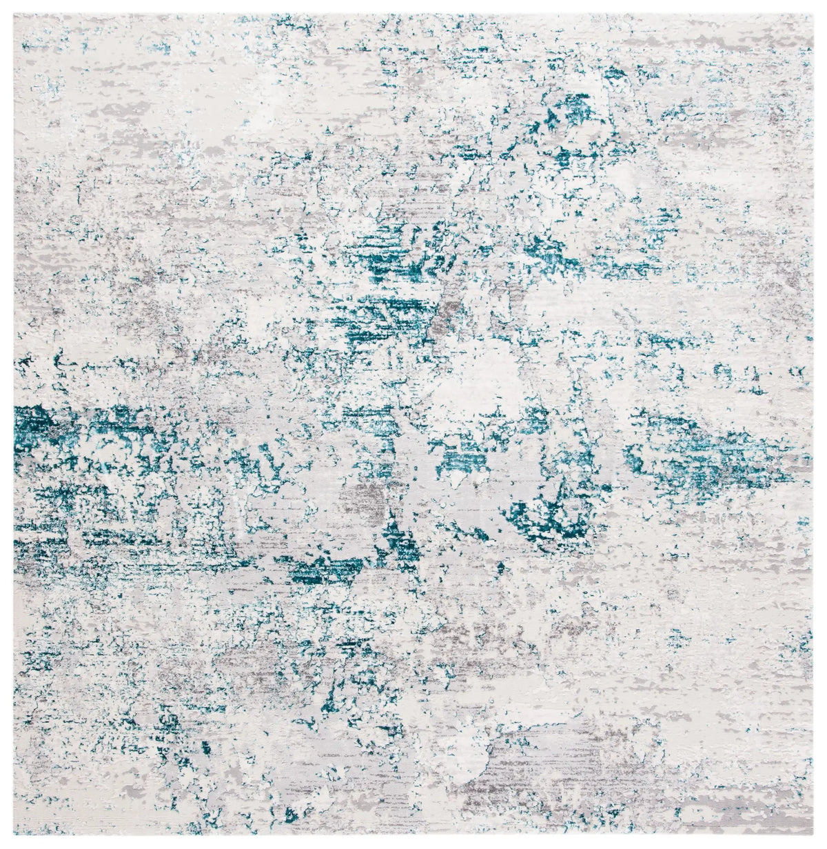 Safavieh Amalfi 6'-7" x 6'-7" Rug in Cream / Turquoise