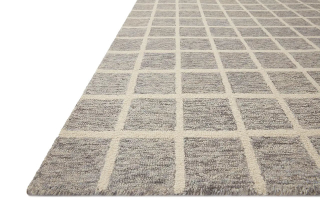 Chris Loves Julia x Loloi Polly POL-05 Slate / Ivory Rug - rug corner