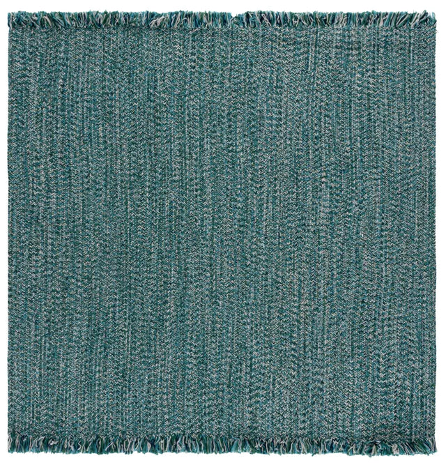 Safavieh Braided 300 6'-0" x 6'-0" Rug in Turquoise