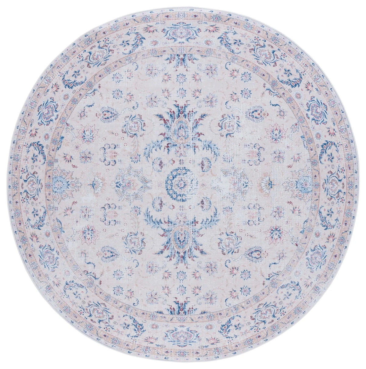 Safavieh Tucson 6'-0" x 6'-0" Rug in Ivory / Blue