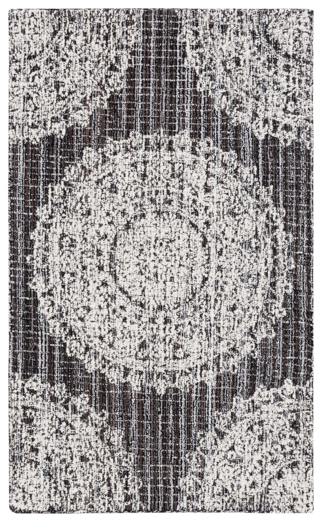 Safavieh Ebony 3'-0" x 5'-0" Rug in Brown / Ivory