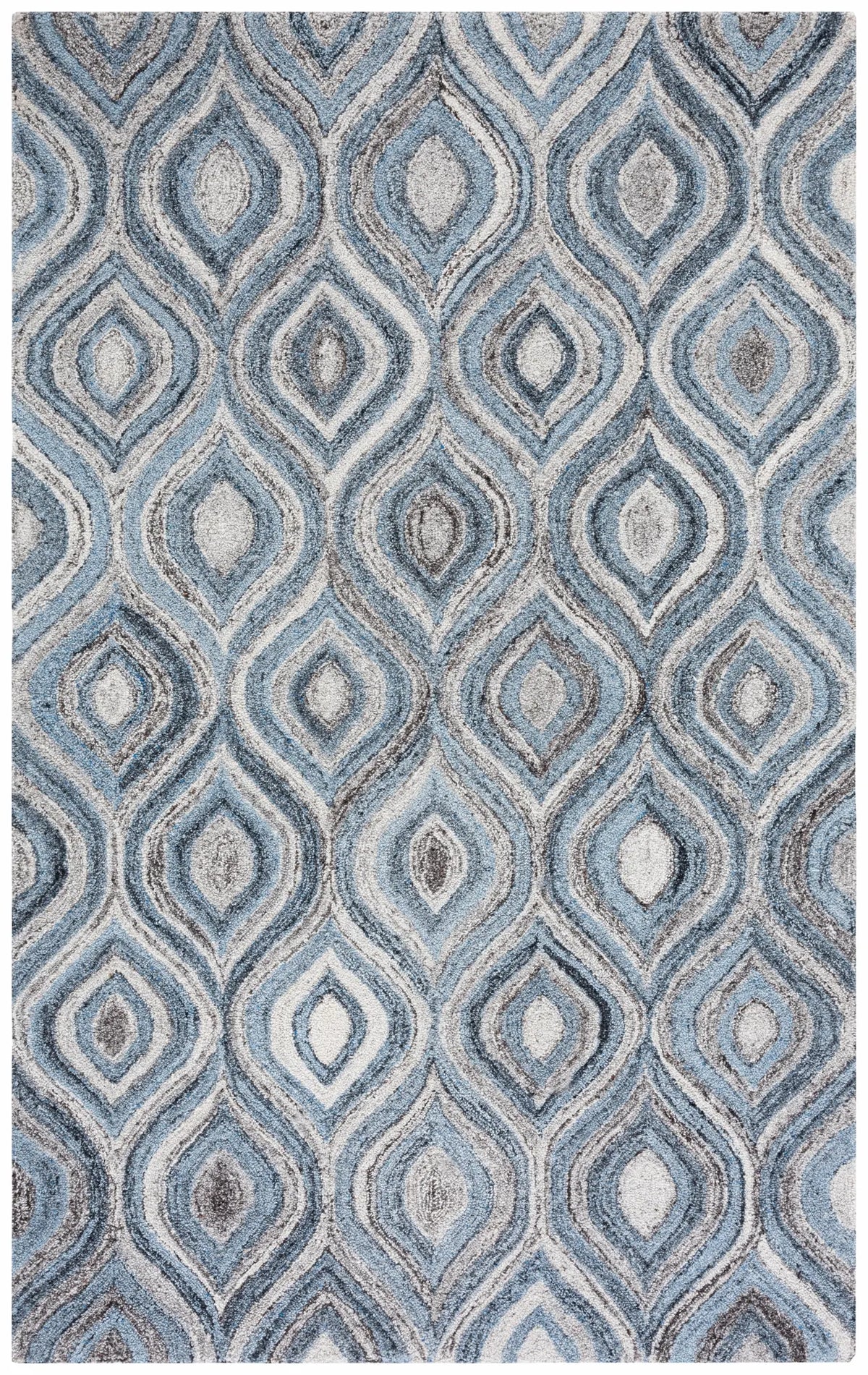 Safavieh Abstract 4'-0" x 6'-0" Rug in Grey / Blue