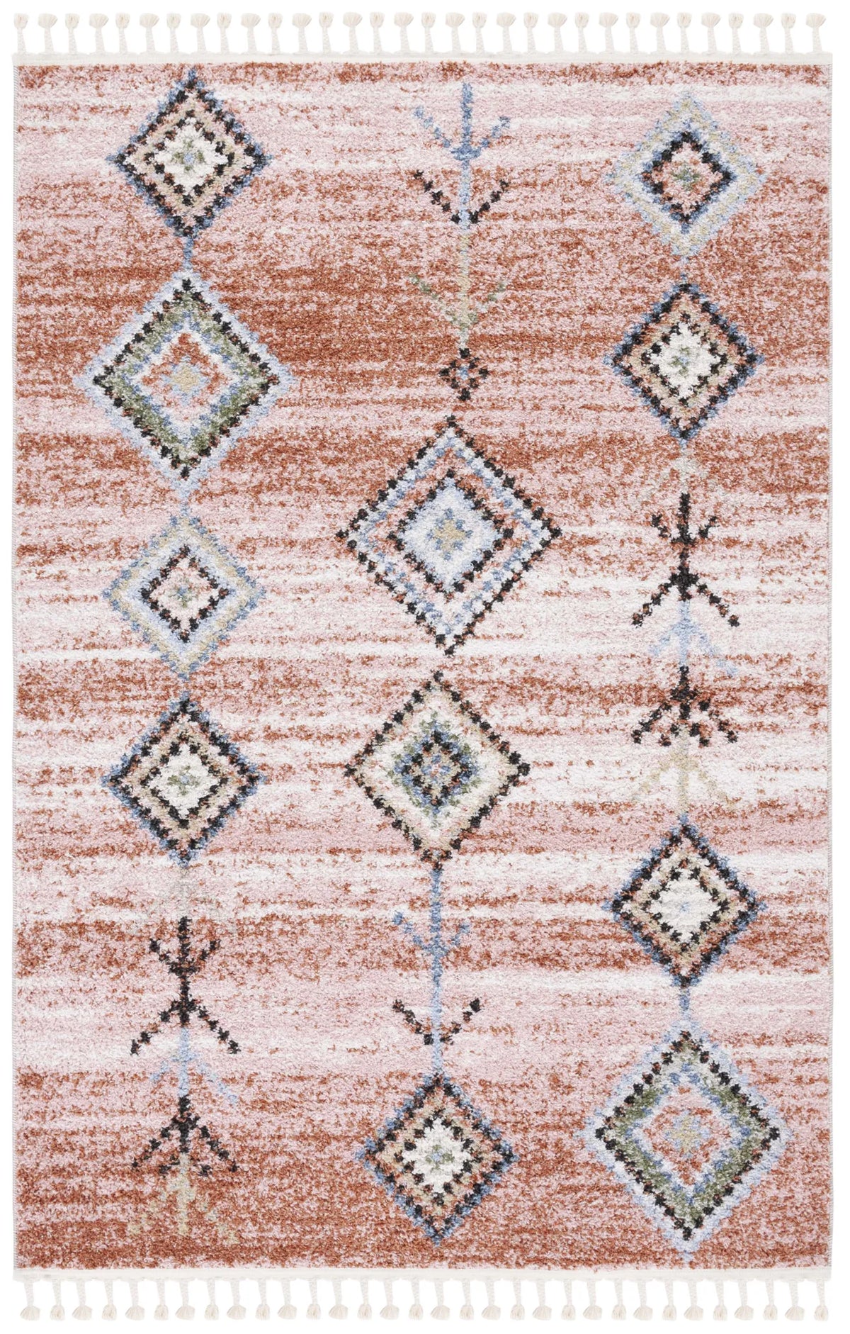 Safavieh Chapel 4'-0" x 6'-0" Rug in Pink / Turquoise