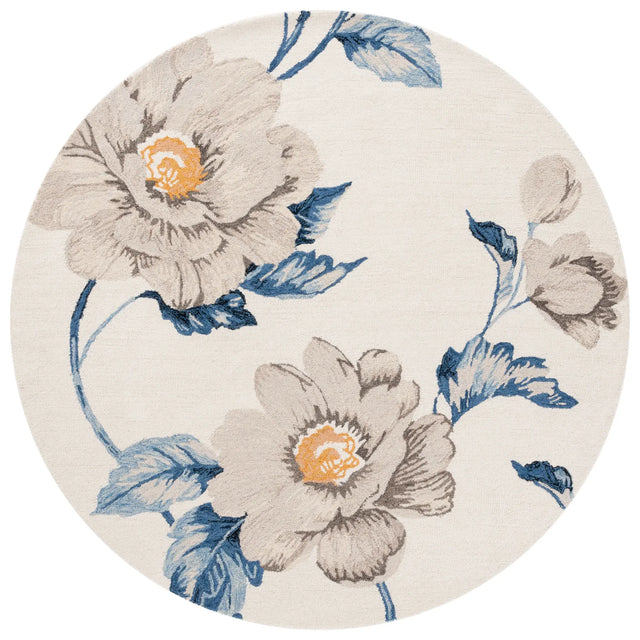 Safavieh Jardin 6'-0" x 6'-0" Rug in Ivory / Grey