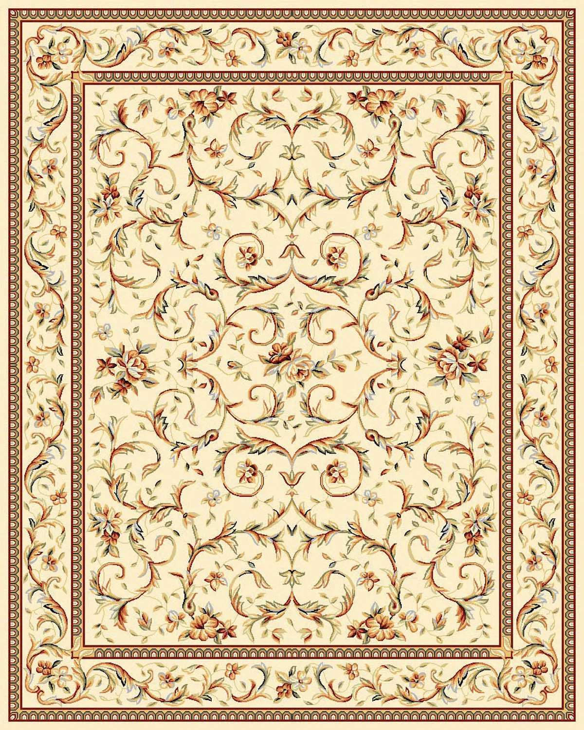 Safavieh Lyndhurst 10'-0" x 14'-0" Rug in Ivory / Ivory