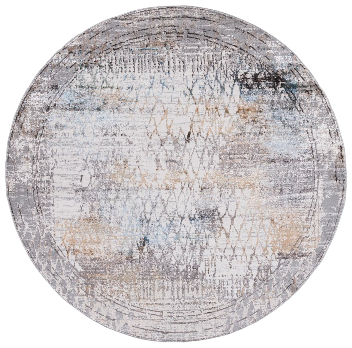 Safavieh Bel Air 6'-7" x 6'-7" Rug in Beige / Gold