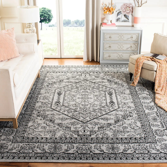 Safavieh Adirondack 10'-0" x 14'-0" Rug in Silver / Black