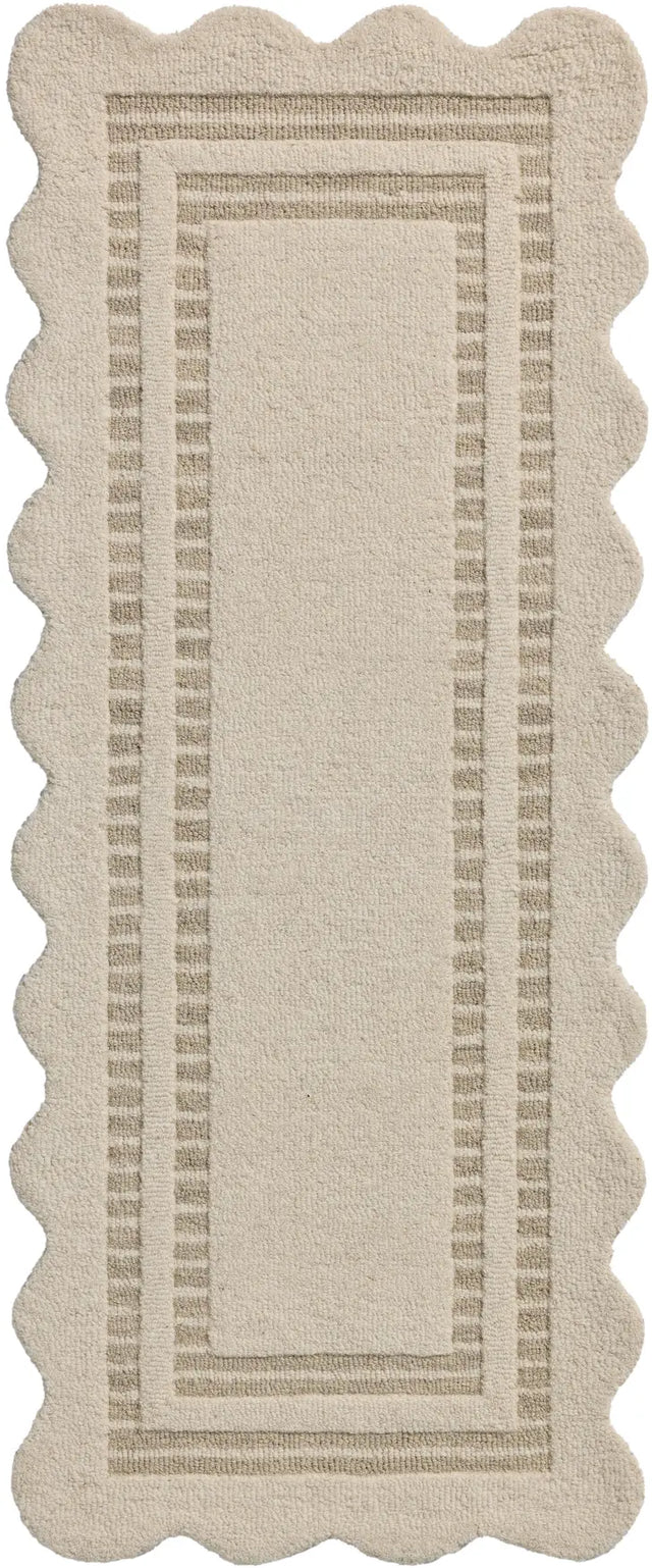 Chris Loves Julia x Loloi Scottie SCO-01 Ivory / Grey Rug - runner flat