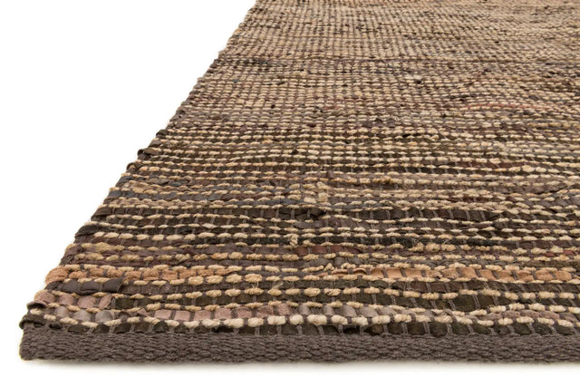 Loloi Edge ED-01 Brown Rugs - rug corner