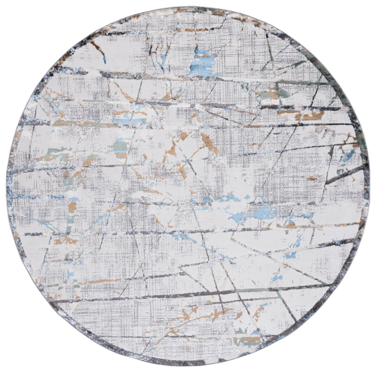 Safavieh Bel Air 6'-7" x 6'-7" Rug in Beige / Grey