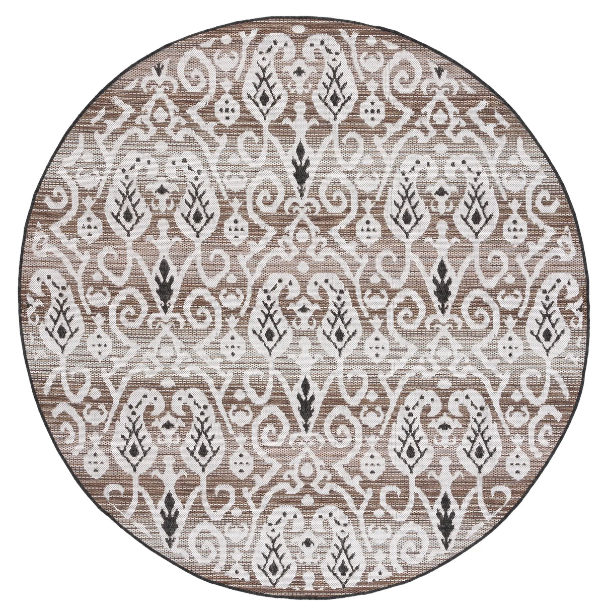 Safavieh Havana 6'-7" x 6'-7" Rug in Light Brown / Ivory